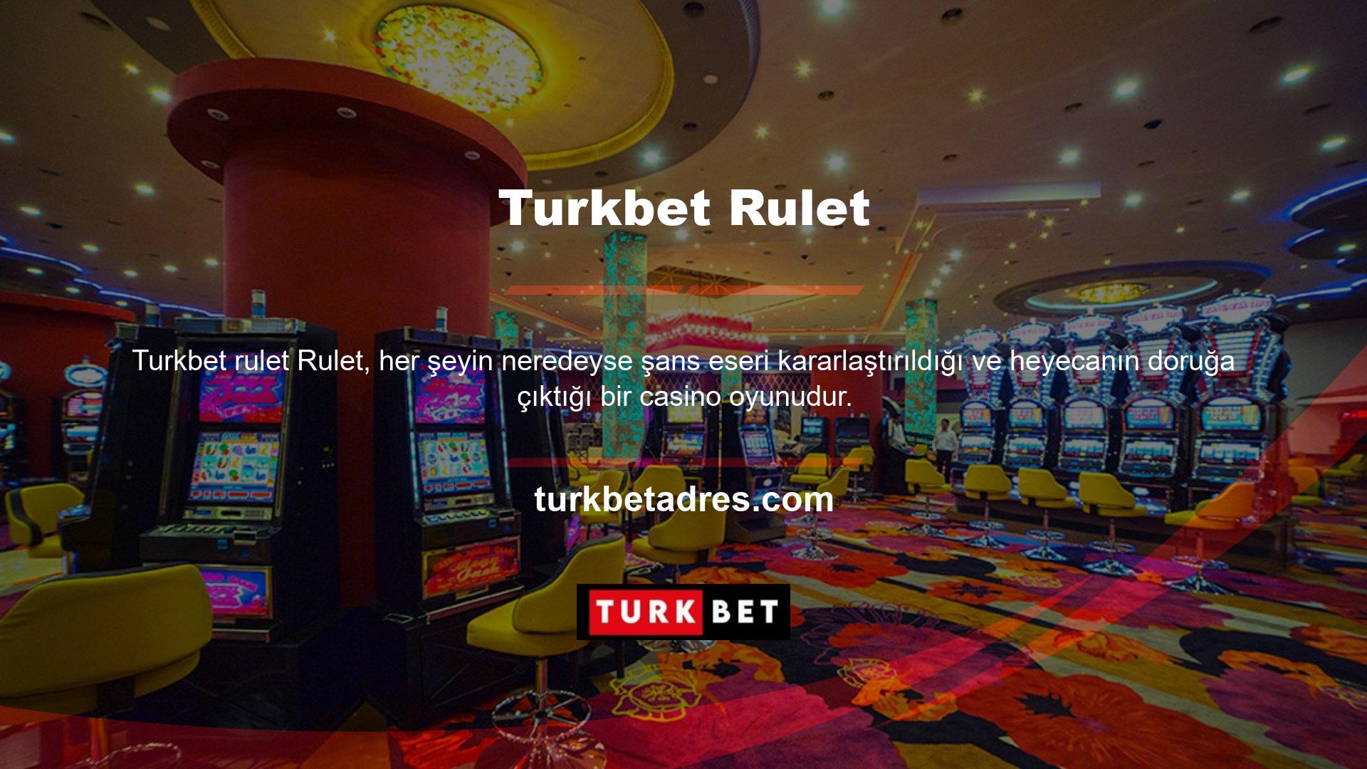 Bu oyun varyantında Turkbet rulet oyununu kazanacak mı? Rulette gerçek bir ikramiye kazanmak için önce doğru dengeyi bulmanız gerekir